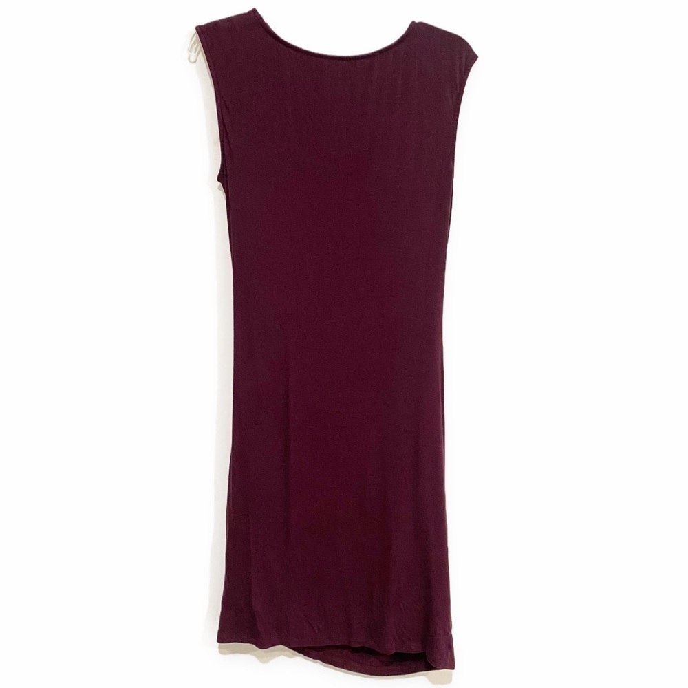 Kut From The Kloth | Mollie Dress Knee Length Spandex Ruched Purple Size 10 - Picture 3 of 7